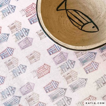 Gerecycleerde canvas stof nautic cabine 2080 9 02 katia g