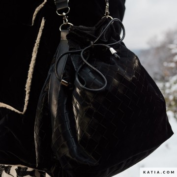 Gevlochten vegan leer black 2274 1 01 katia g