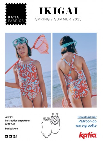 gratis pdf patroon K91 badpak kind 116 152 lycra