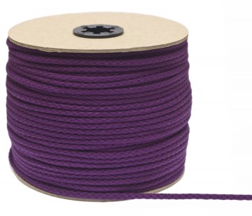 Katoenen koord 5 mm paars