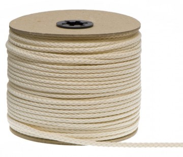 Katoenen koord creme 5 mm