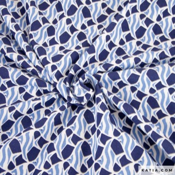 Katoenen pique stof africa seaworld 2227 1 01 katia g