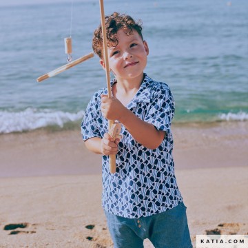 Katoenen pique stof africa seaworld 2227 1 02 katia g