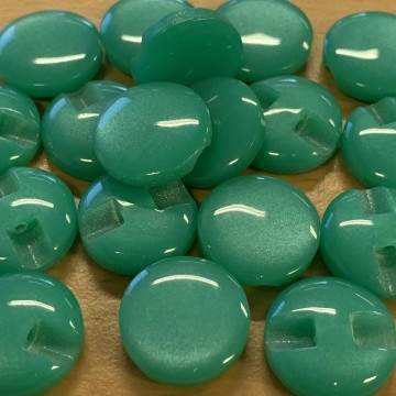 Knoop glans 15 mm mintgroen