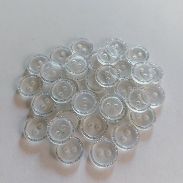 Knoop glitterrand doorzichtig