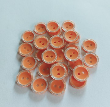 Knoop glitterrand oranje