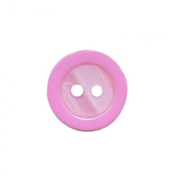 Knoop opstaande rand roze