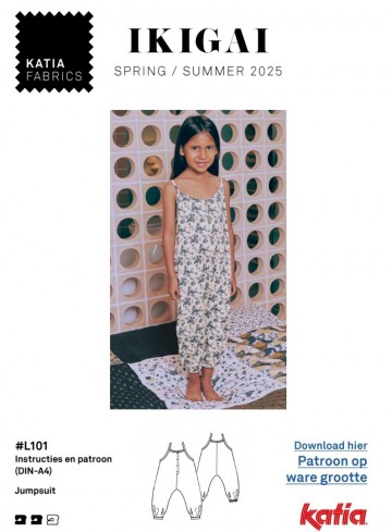 L101 salopette viscose tricot maat 92 110