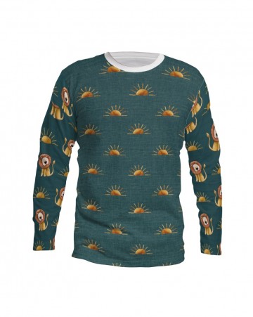 Longsleeve savana leeuw en zon