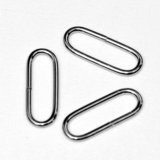 Metalen passant 30 mm zilverkleurig