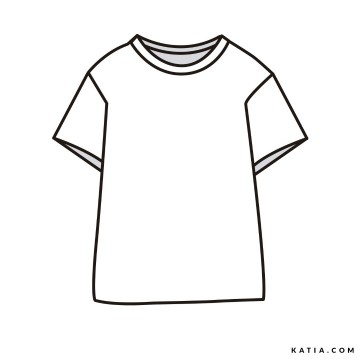 Naaipatroon basic t shirt met korte mouwen k1 02 5527 katia g