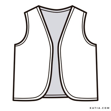 Naaipatroon damesvest w68aa 02 5527 katia g 0