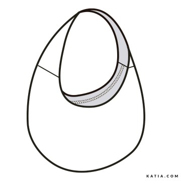 Naaipatroon halvemaan tas llakina a105c 03 5527 katia g