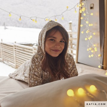 Naaipatroon jurk met capuchon en taillekoord k60a 01 5525 katia g