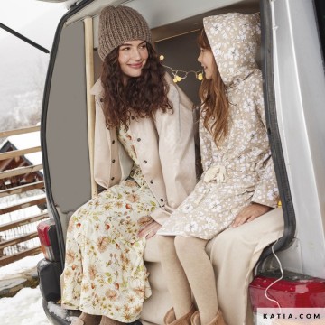 Naaipatroon jurk met capuchon en taillekoord k60a 02 5525 katia g