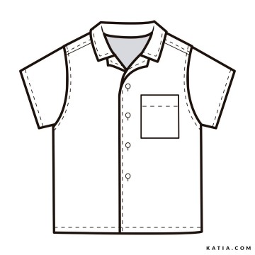 Naaipatroon om een jongenshemd te naaien l86d 03 5527 katia g