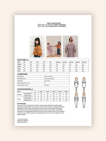 Notches paper sewing pattern backcover didi nl