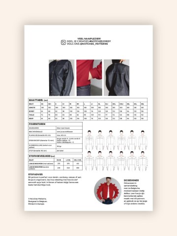 Notches paper sewing pattern backcover jordy nl