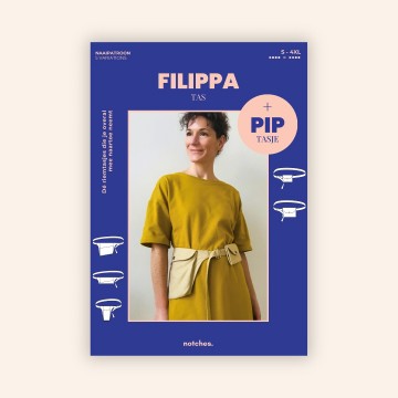 Notches paper sewing pattern frontcover filippa nl square