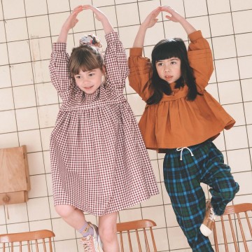 Notches patterns didi dress and blouse long sleeves sewing pattern kids