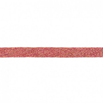 Plat koord fuchsia choco 20 mm