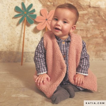 Pluche stof sherpa fabric in de kleur roze 2138 2 01 katia g