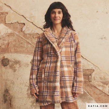 Pluche stof sherpa print autumn plaid 2144 4 01 katia g