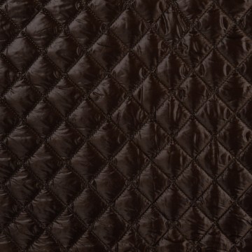 gewatteerde stof chocoladebruin