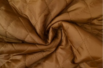 Quilted lining 44 donker camel