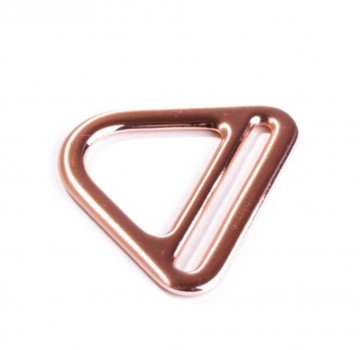 D-ring met gleuf 40 mm rose koper