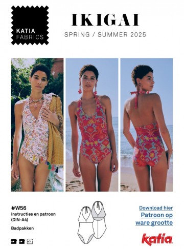 gratis pdf patroon W56 badpak dames