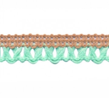 sierband zand mintgroen 9 mm