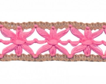 sierband ibiza 15 mm roze zand
