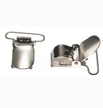 Brtelclip 25 mm zilverkleurig