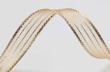 Glanslint goud metallic 10 mm