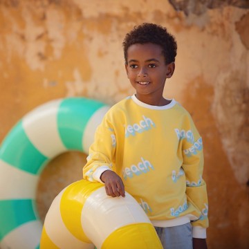 See you at six beach l french terry yarrow yellow 11s