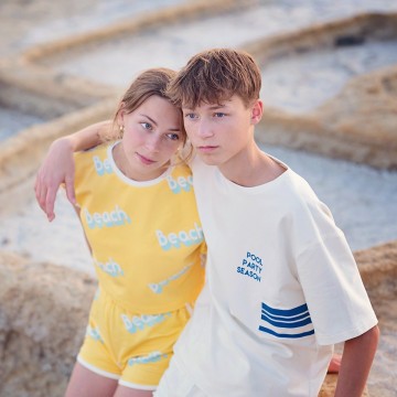 See you at six beach l french terry yarrow yellow 40s