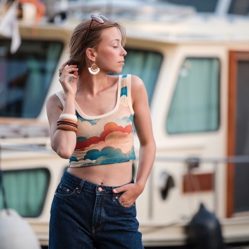 See you at six cool clouds l french terry 15s