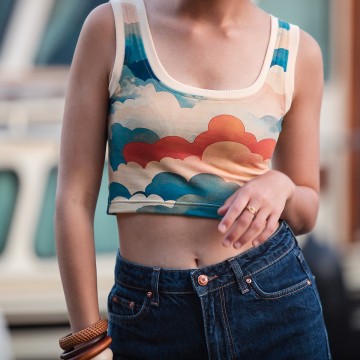 See you at six cool clouds l french terry 21s