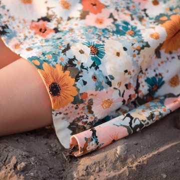 See you at six flower painting m french terry 035s