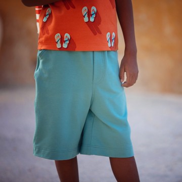 See you at six french terry dusty turquoise 07s