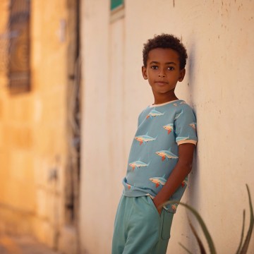 See you at six french terry dusty turquoise 09s