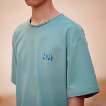 See you at six french terry dusty turquoise 15s