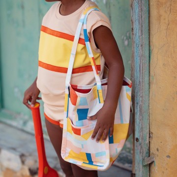 See you at six french terry peachy cream