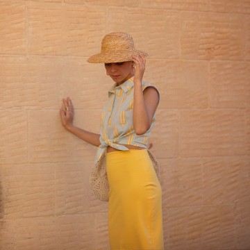 See you at six french terry yarrow yellow 009s