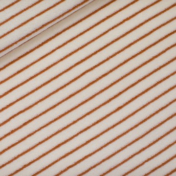 See you at six horizontals en sponge terry cloth papyrus creme 000s