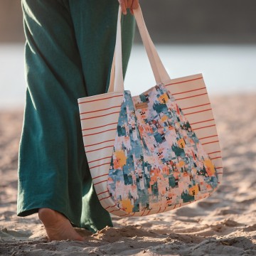 See you at six horizontals nn cotton canvas gabardine twill whisper beige 036s