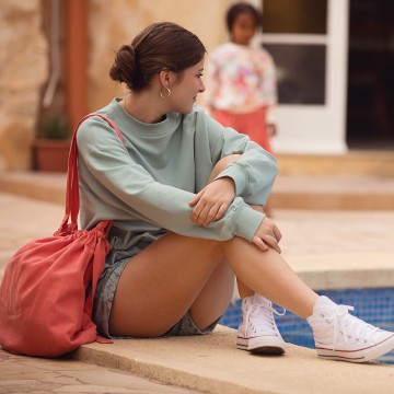 See you at six leaf shelter m french terry green surf 22 s