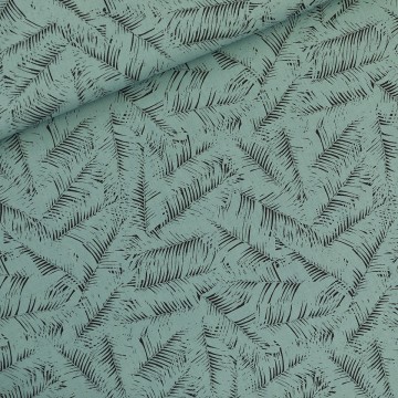 See you at six leaf shelter m linen viscose blend green surf 13 s