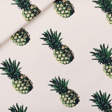See you at six pineapples m cotton canvas gabardine twill papyrus creme 00s